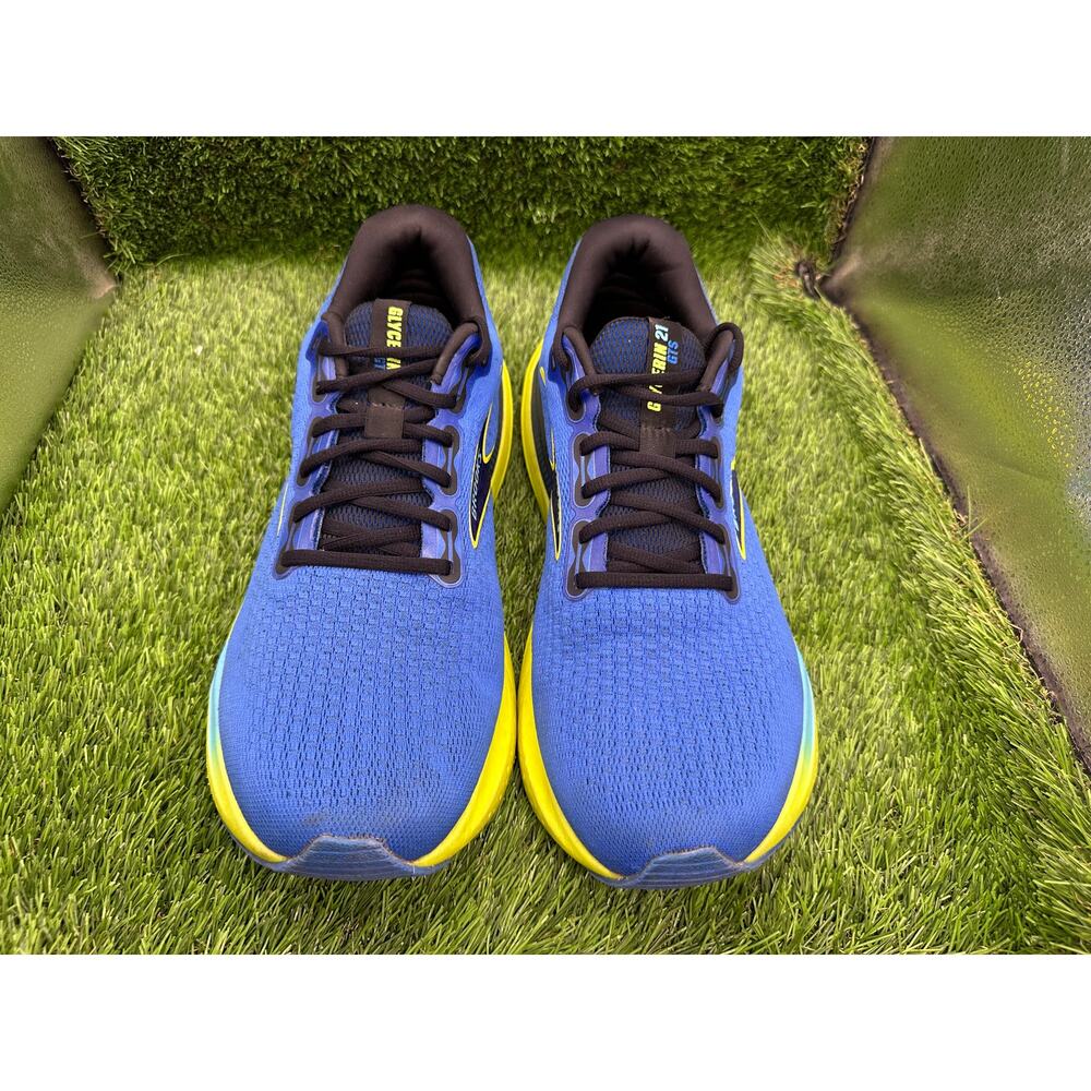 Brooks Glycerin GTS 21 1104201D429 Athletic Sneaker Men's 13D Blue Knit Jogging - Picture 4 of 13